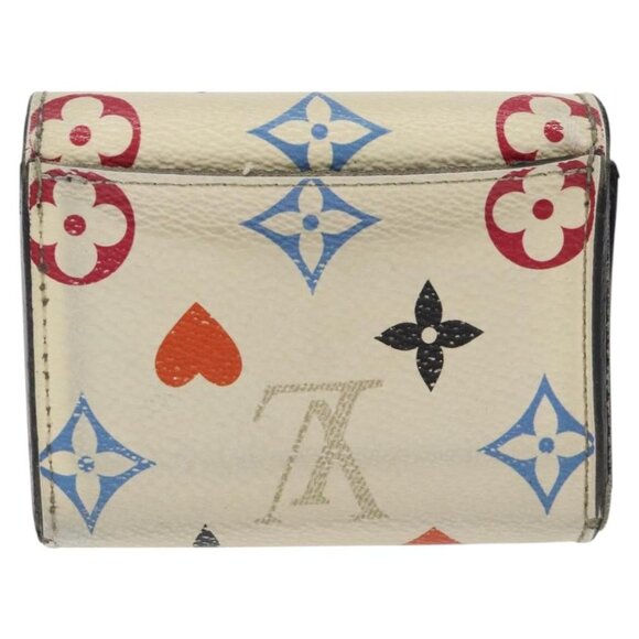 LOUIS VUITTON Monogram Game On Portefeuillezoe Wallet White Auth - Picture 3 of 16